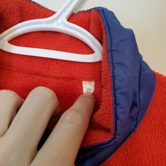 Vintage 80s 90s Patagonia Half Zip Fleece Jacket Red Size XL - Picture 5 of 7